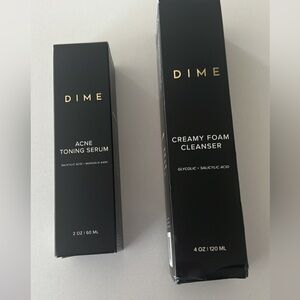 Brand new dime cleanse set.  Acne toning serum & creamy foam cleanser